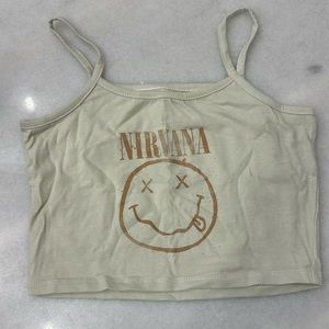 Nirvana crop top tank size M